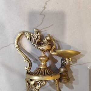 BRASS ANNAM VILAKKU WITH BELL