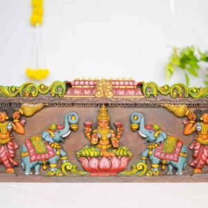 GAJA LAKSHMI AND TWO GIRLS WITH TEMPLE BEEDING