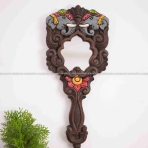 DOUBLE ELEPHANT HAND MIRROR