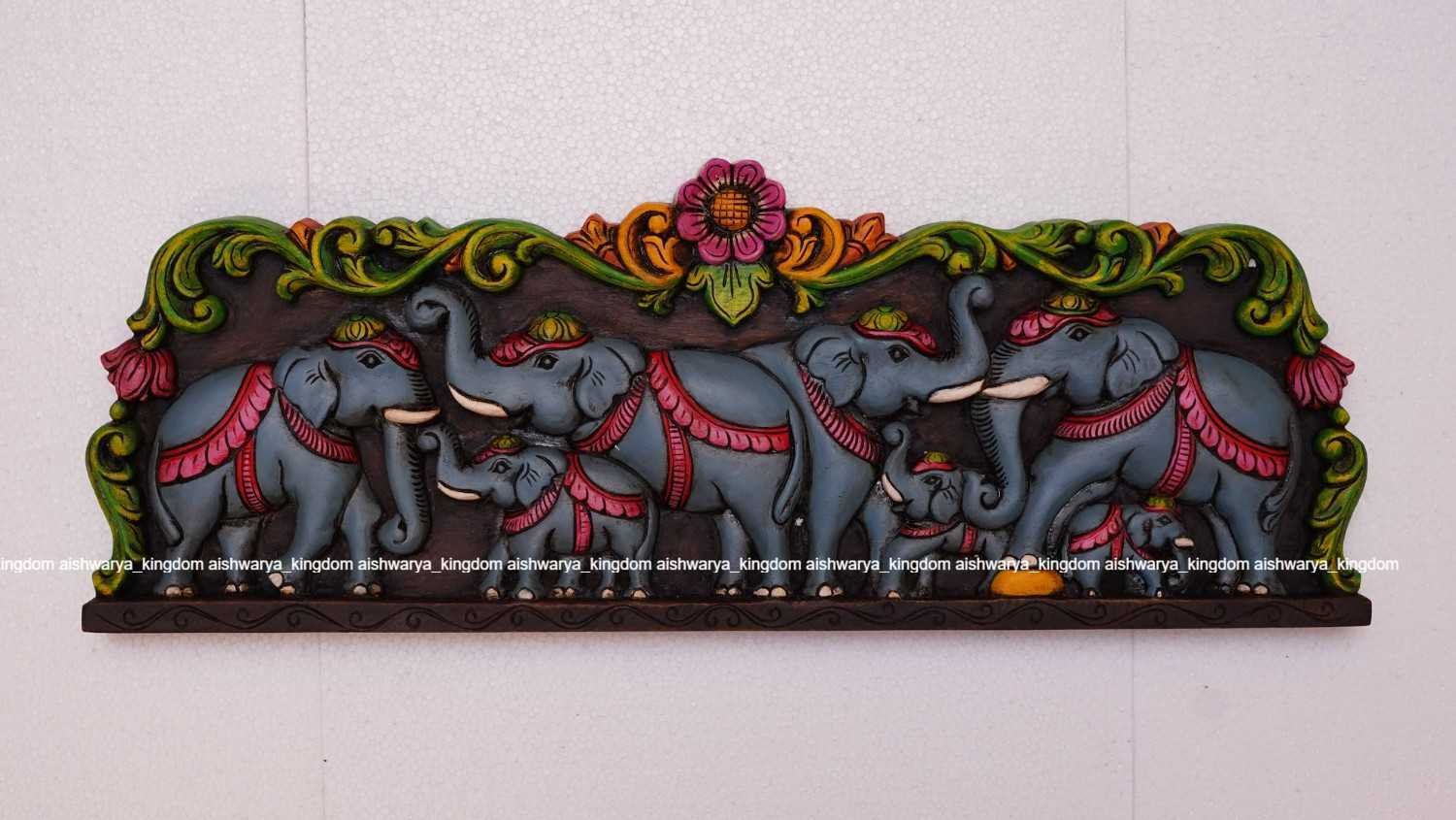 ELEPHANT FAMILY PANEL